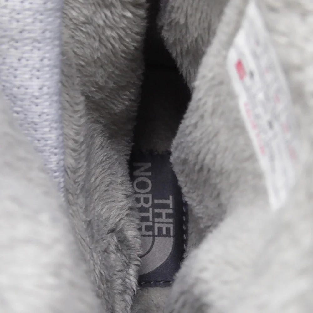 The North Face Womens Thermoball Boots Grey Quilted Faux Fur Lined Size 7